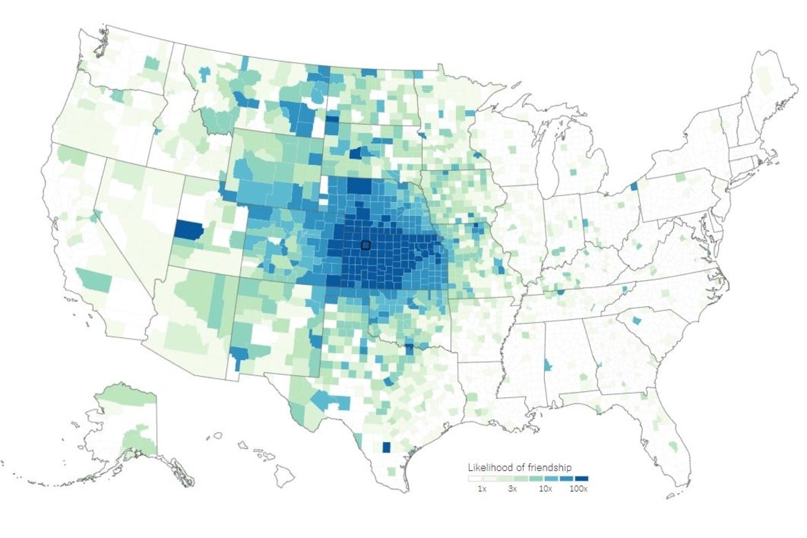 Mapping the Relationship Between Geography and Social Networks